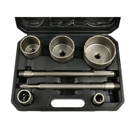 Geko Zestaw otwornic do betonu 9el. 30-100mm G39981 Geko Zestaw otwornic do betonu 9el. 30-100mm G39981