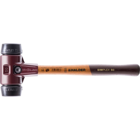 Halder Młotek brukarski ze środniotwardej gumy SIMPLEX 50mm 3002.050 Halder Młotek brukarski ze środniotwardej gumy SIMPLEX 50mm 3002.050
