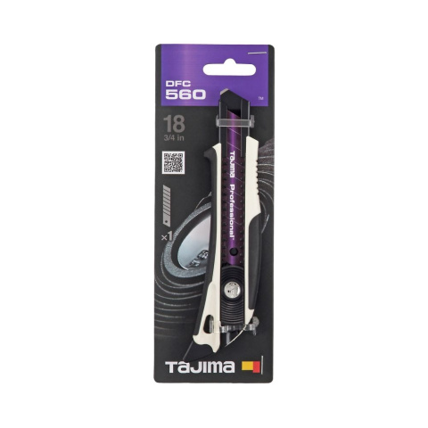 Tajima Nóż z ostrzem łamanym z płetwą 18mm DFC560N/W1 Tajima Nóż z ostrzem łamanym z płetwą 18mm DFC560N/W1