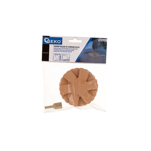 Geko Krążek do usuwania kleju z adapterem agresywny 90mm G78908 Geko Krążek do usuwania kleju z adapterem agresywny 90mm G78908