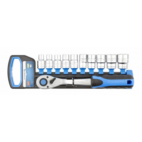 Hogert Grzechotka 1/2" 72 zęby z zestawem nasadek HT1R332 Hogert Grzechotka 1/2" 72 zęby z zestawem nasadek HT1R332