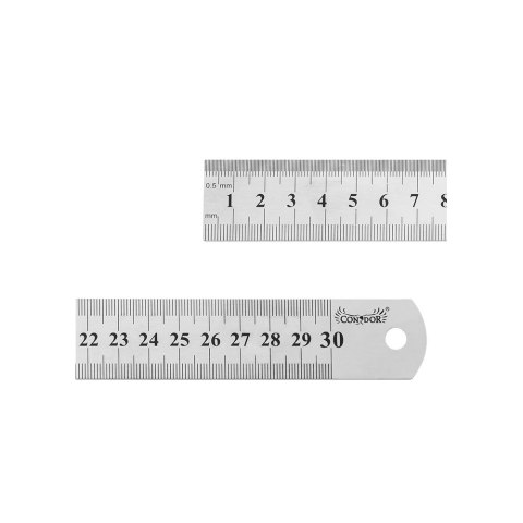 Drel Przymiar kreskowy metryczno-calowy stalowy 300mm CON-MRS-1030 Drel Przymiar kreskowy metryczno-calowy stalowy 300mm CON-MRS-1030