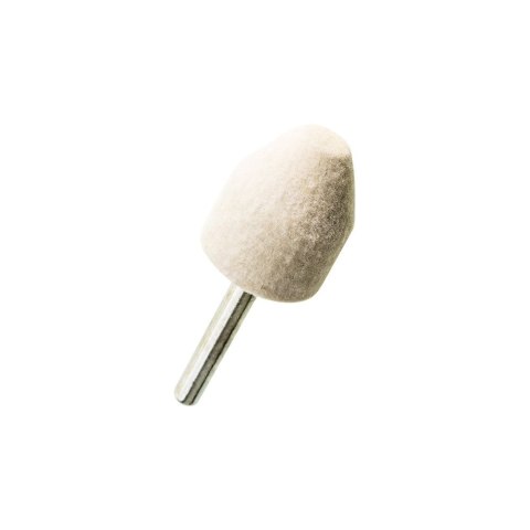 Jufisto Filc polerski wałek-stożek na trzpieniu filcówka 25x30mm JU-RFZ-2530 Jufisto Filc polerski wałek-stożek na trzpieniu filcówka 25x30mm JU-RFZ-2530