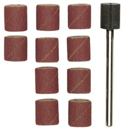 Końcówka szlifierska 10x10 mm Proxxon gr 150 korund + trzpień 10 szt. PR28980