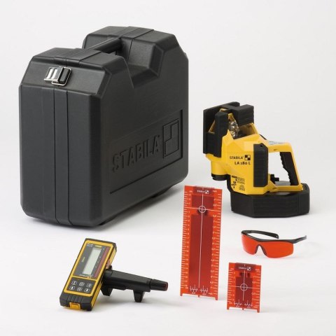 Laser wieloliniowy Stabila LA 180 L + REC 410 Line RF, zestaw 6-częściowy SA18044 Laser wieloliniowy Stabila LA 180 L + REC 410 Line RF, zestaw 6-częściowy SA18044