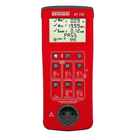 Miernik do testów urządzeń elektrycznych Benning ST 725 BG050316 Miernik do testów urządzeń elektrycznych Benning ST 725 BG050316