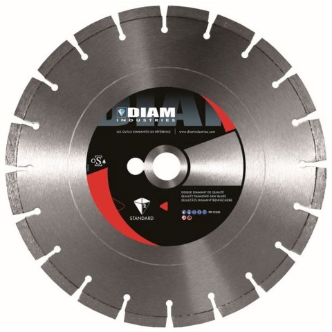 Tarcza Diamentowa 350 x 25,4/10 Diam TB85 laser, standard + DITB85350/25 Tarcza Diamentowa 350 x 25,4/10 Diam TB85 laser, standard + DITB85350/25