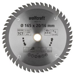 Tarcza HM do pilarek ręcznych Wolfcraft Fi 165 WF6631000