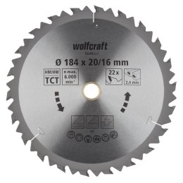 Tarcza HM do pilarek ręcznych Wolfcraft Fi 184 seria brązowa WF6646000