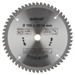 Tarcza HM do pilarek ręcznych Wolfcraft Fi 190 WF6623000