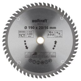 Tarcza HM do pilarek ręcznych Wolfcraft Fi 190 WF6633000