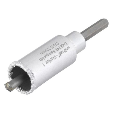 Otwornica 33 mm Wolfcraft - z nasypem z węglików spiekanych, kompletna WF3893000 Otwornica 33 mm Wolfcraft - z nasypem z węglików spiekanych, kompletna WF3893000