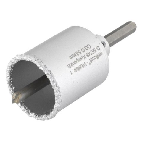 Otwornica 53 mm Wolfcraft - z nasypem z węglików spiekanych, kompletna WF3895000 Otwornica 53 mm Wolfcraft - z nasypem z węglików spiekanych, kompletna WF3895000