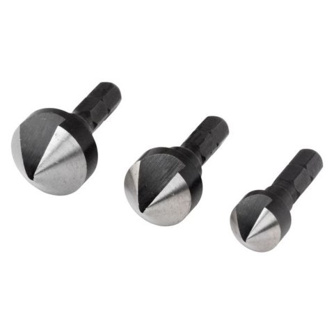 Pogłębiacz 12, 16, 19 mm Wolfcraft - WS, trzpień 6-kąt WF2584000 Pogłębiacz 12, 16, 19 mm Wolfcraft - WS, trzpień 6-kąt WF2584000