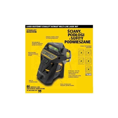 Stanley Laser Multi-Line 360, Czerwony Sfmht1-77357