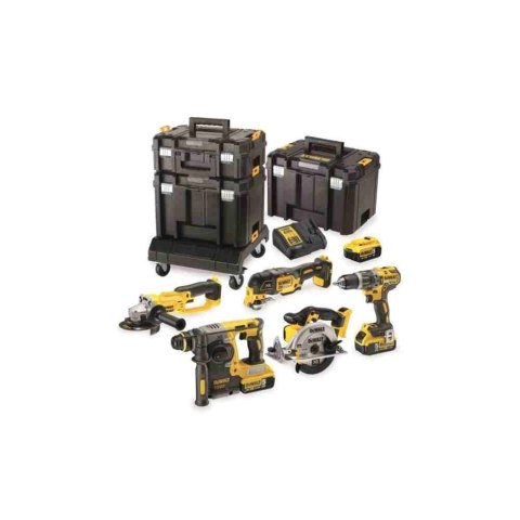 Dewalt Zestaw Combo 18V 6 - Elementowy + 3 X 5,0Ah + 3X Tstak Dck654P3T Dck654P3T-Qw